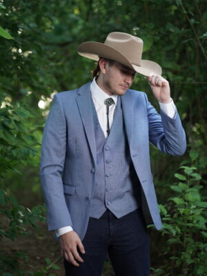 Western Tuxedo- Laredo tuxedo, Duster Coats rentals at Rose Tuxedo